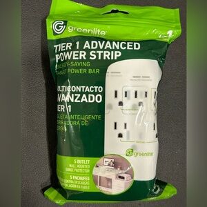 Surge Protector New in Package Energy saving Five outlet wall mounted
